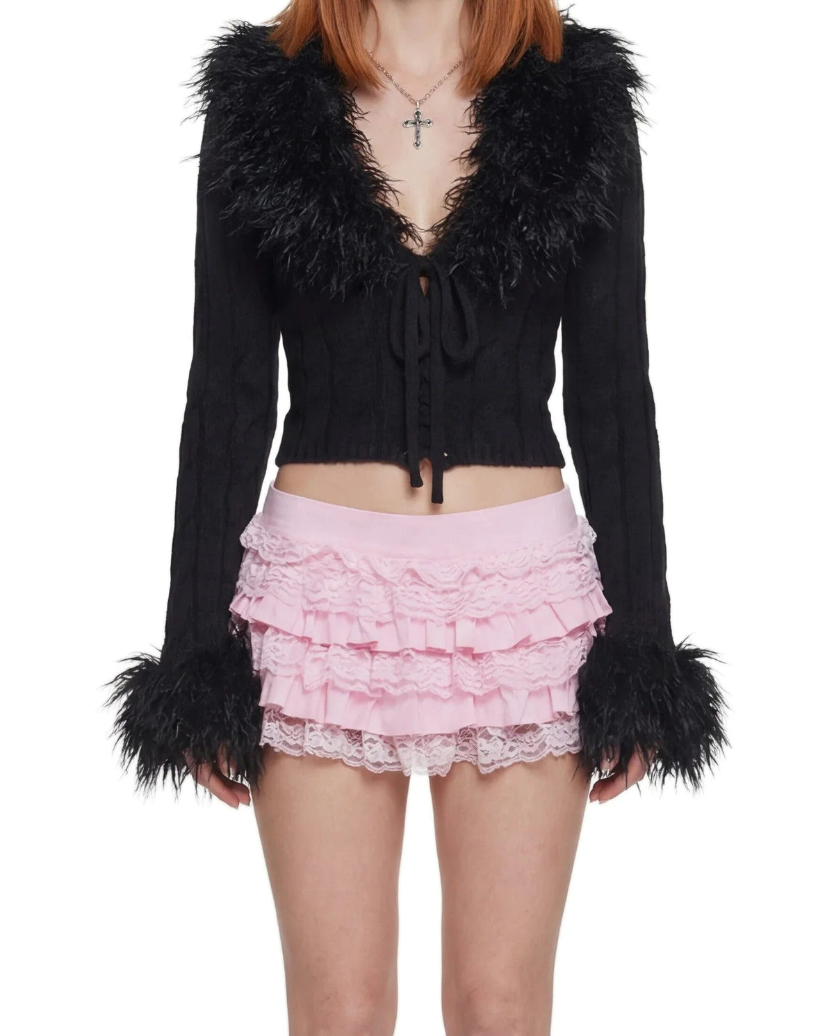 Darling Affection Ruffled Mini Skort – Pink