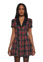 Devil You Don’t Exist Plaid Dress