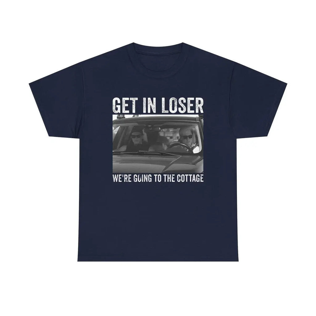 Get In Loser We’re Going To The Cottage Graphic T-Shirt | Heated Rivalry Inspired Vintage Photo Tee | Unisex Streetwear