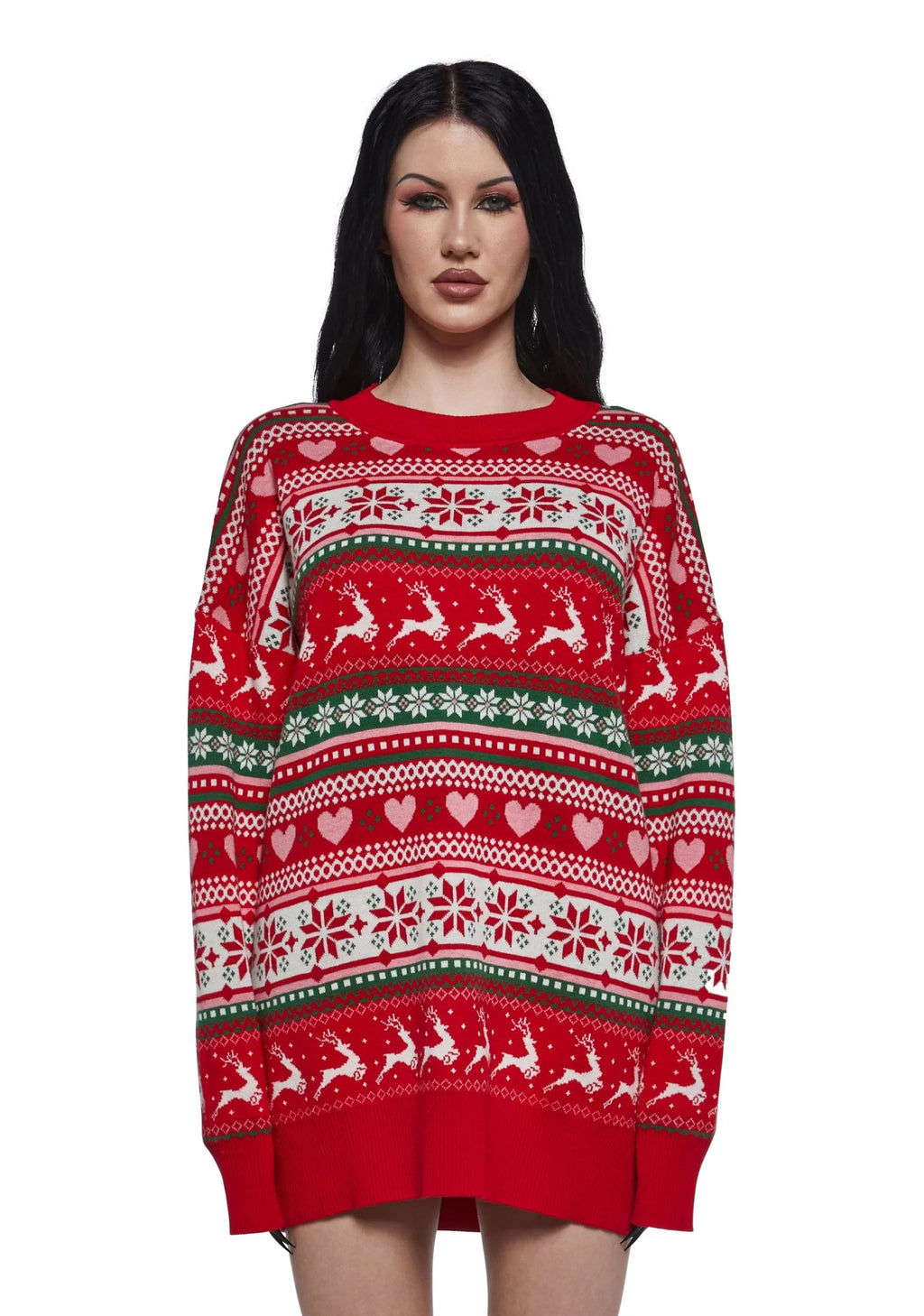 Snowy Soiree Oversized Sweater