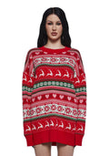 Snowy Soiree Oversized Sweater