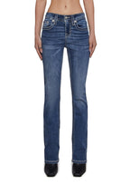 32″ Mid Rise Boot Cut Jeans