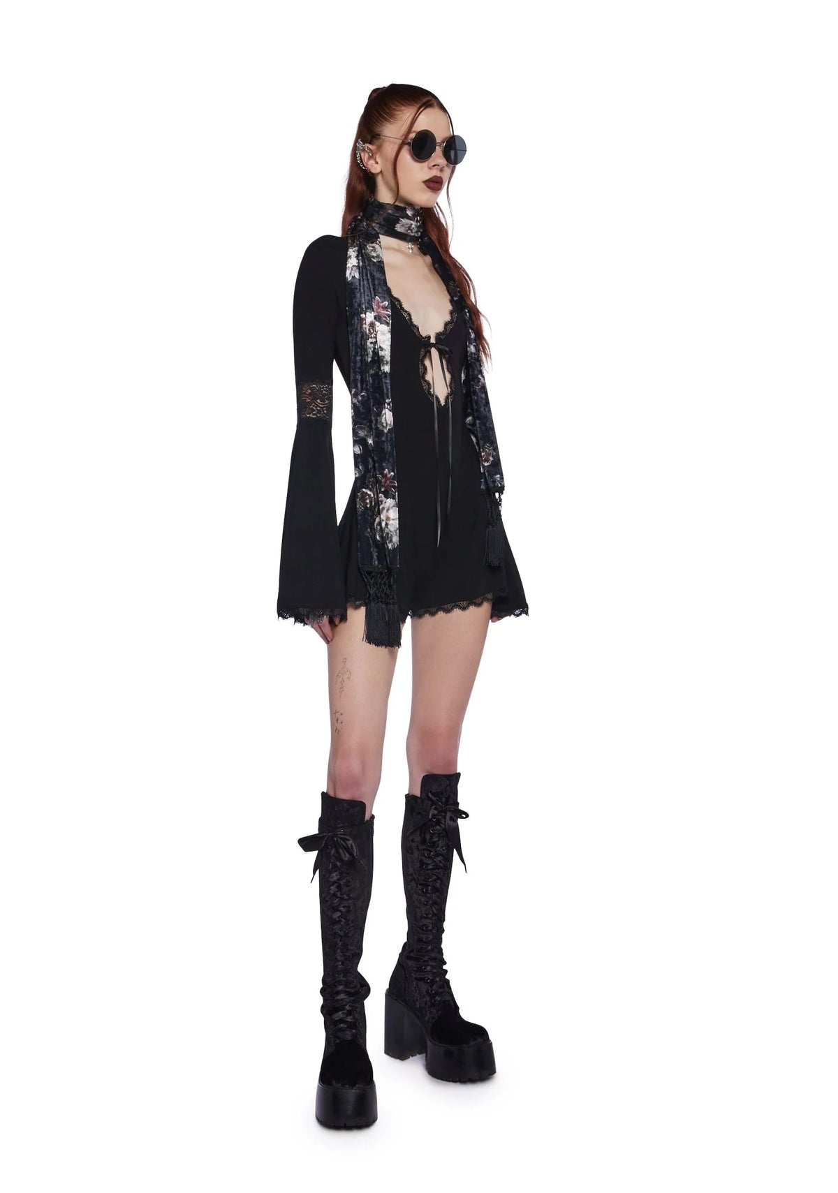 Whispering Wind Romper – Black