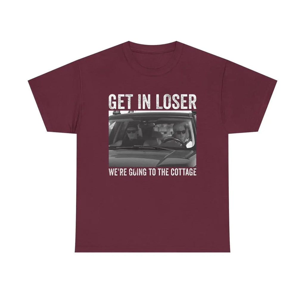 Get In Loser We’re Going To The Cottage Graphic T-Shirt | Heated Rivalry Inspired Vintage Photo Tee | Unisex Streetwear