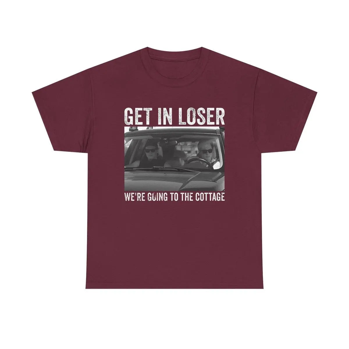 Get In Loser We’re Going To The Cottage Graphic T-Shirt | Heated Rivalry Inspired Vintage Photo Tee | Unisex Streetwear