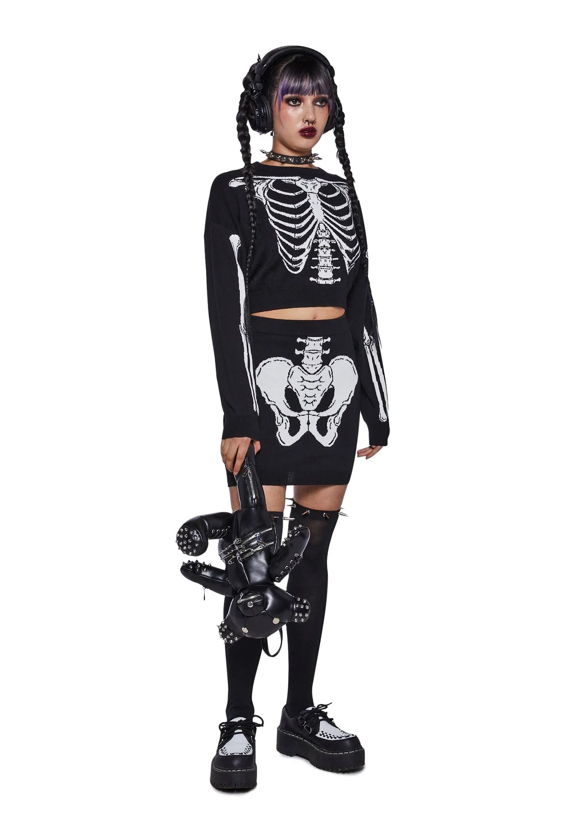 X-Ray Vision Knit Skirt Set