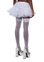 Ruffle Your Feathers Petticoat Skirt – White