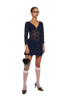 Letters Never Sent Mini Dress – Dark Blue