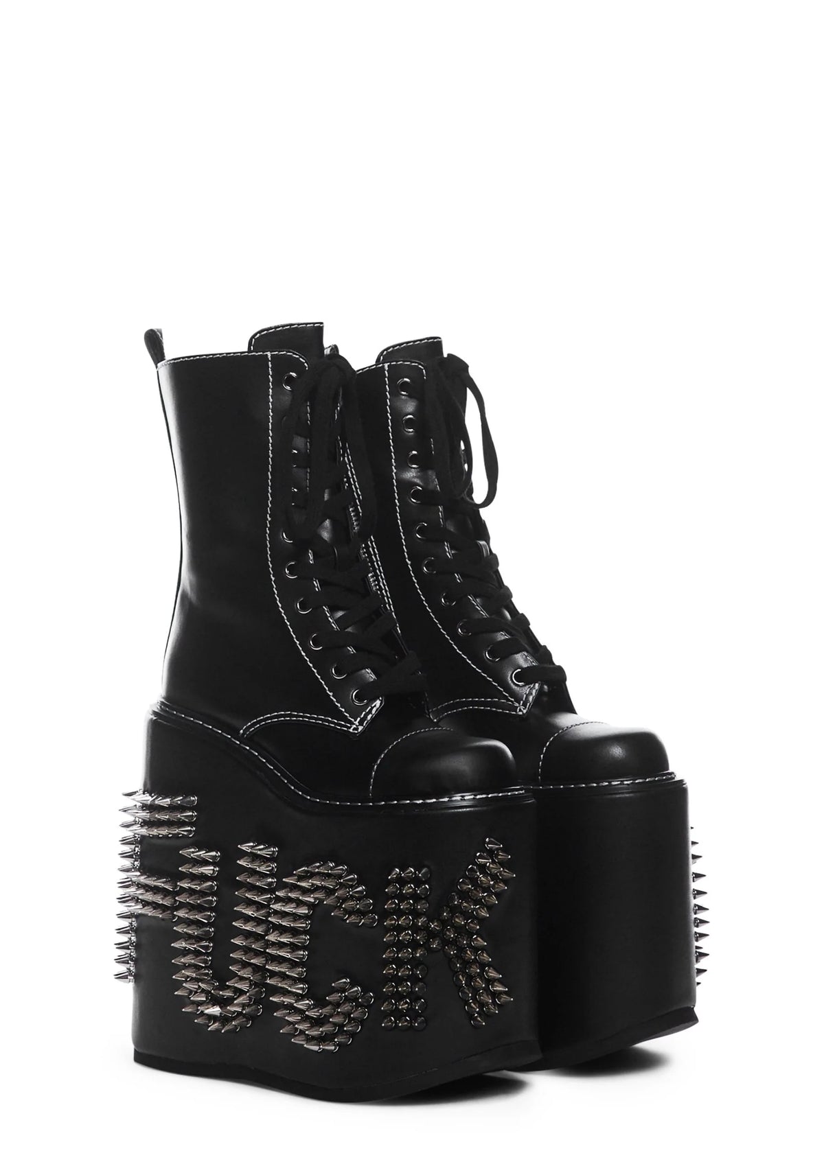 Never Censored Platform Boots – Black
