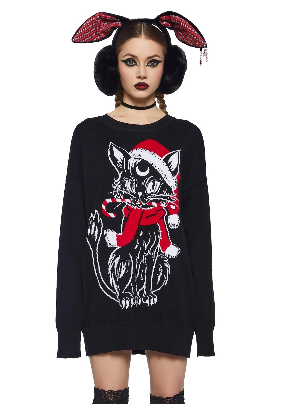 Purrfect Present Oversized Sweater