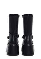 Make It Mine Bow Booties – Black