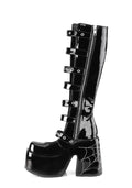 Camel-223 Platform Glow In The Dark Knee High Boots