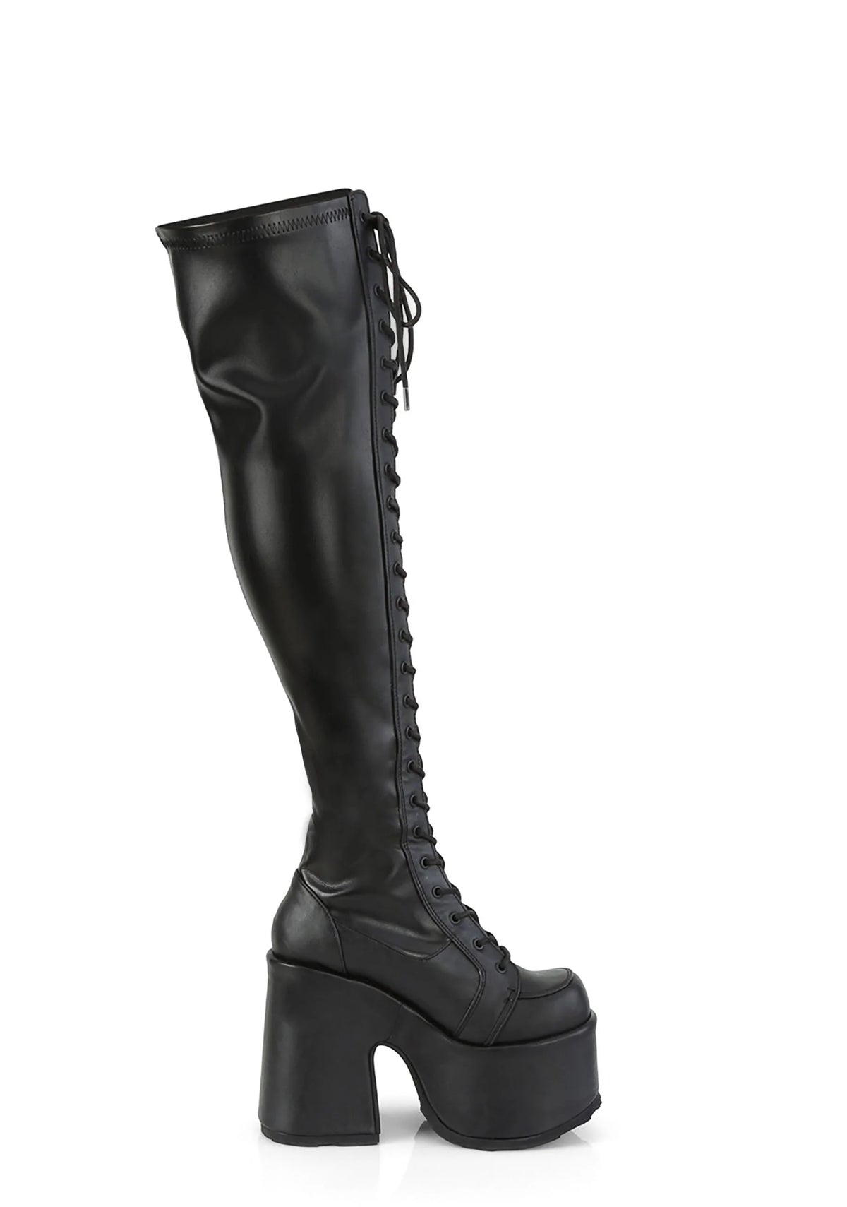 Camel-300 Platform Thigh High Boots