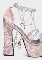 Holy Revelation Platform Heels – Pink