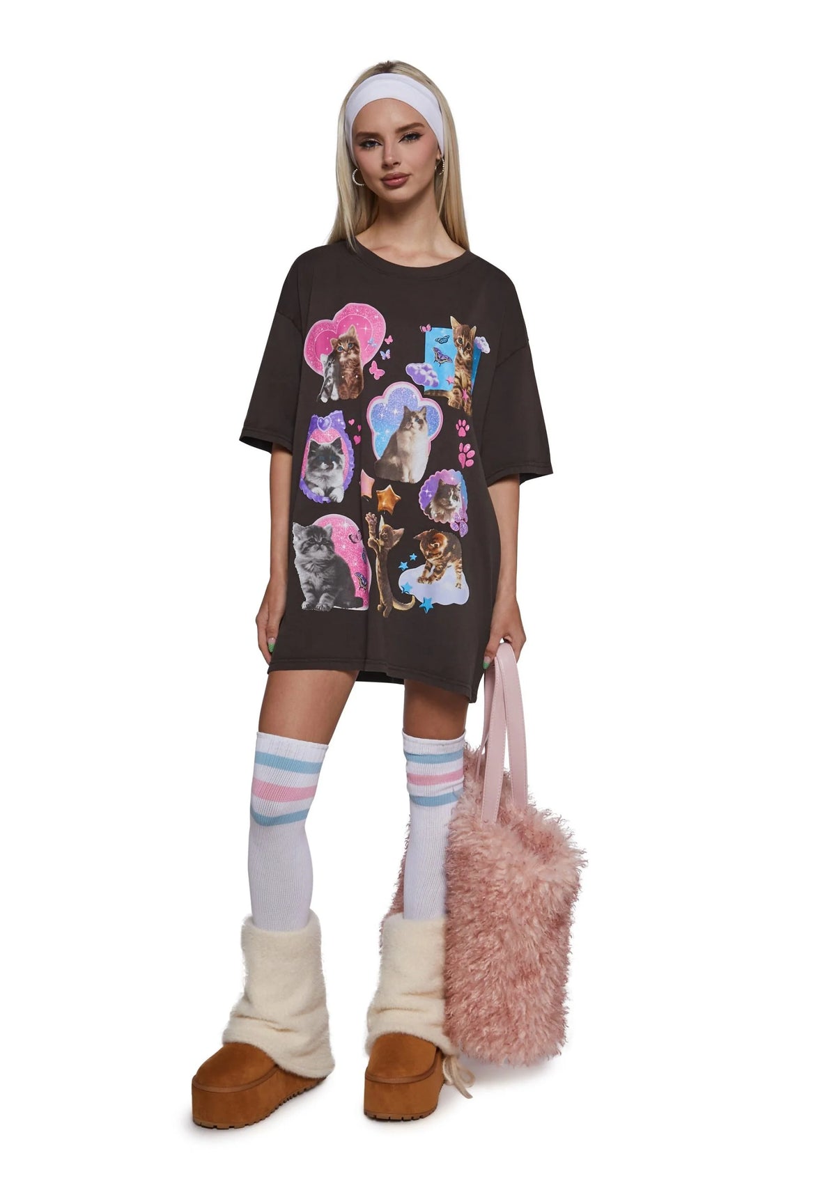 Cat Fan Oversized Tee