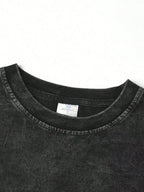 valentine shirts Oversized Washed Christian Tee: Bold Jesus Graphic, Summer Streetwear Menswear Top
