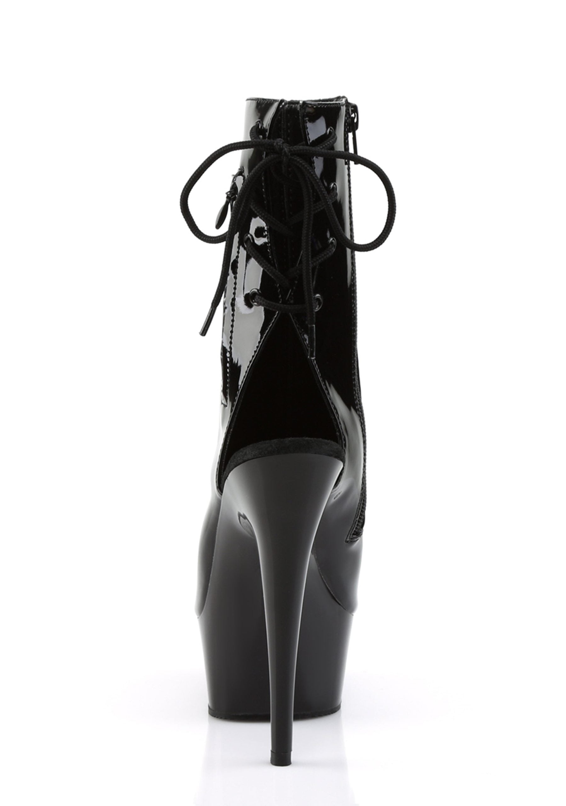 Delight-1018 Platform Ankle Boots-Black