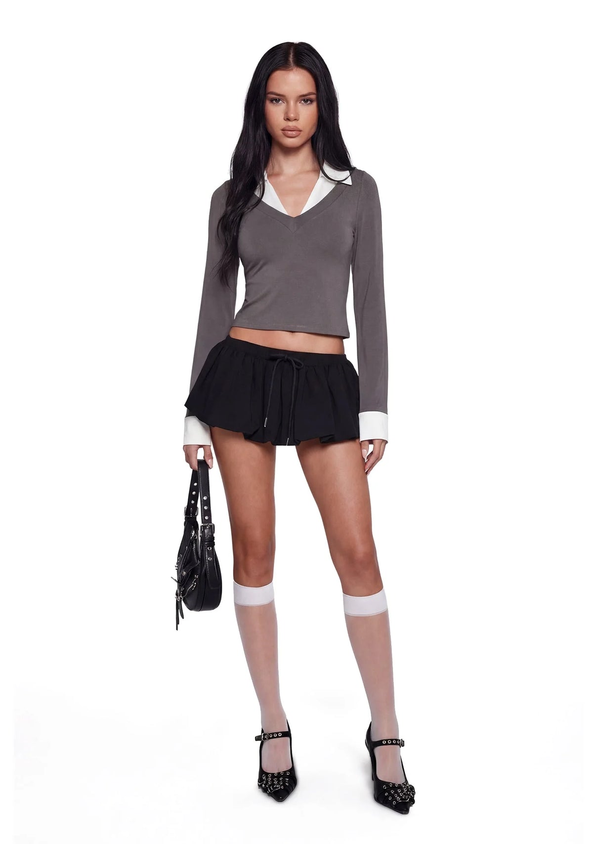 Eleanor Collared Long Sleeve Top