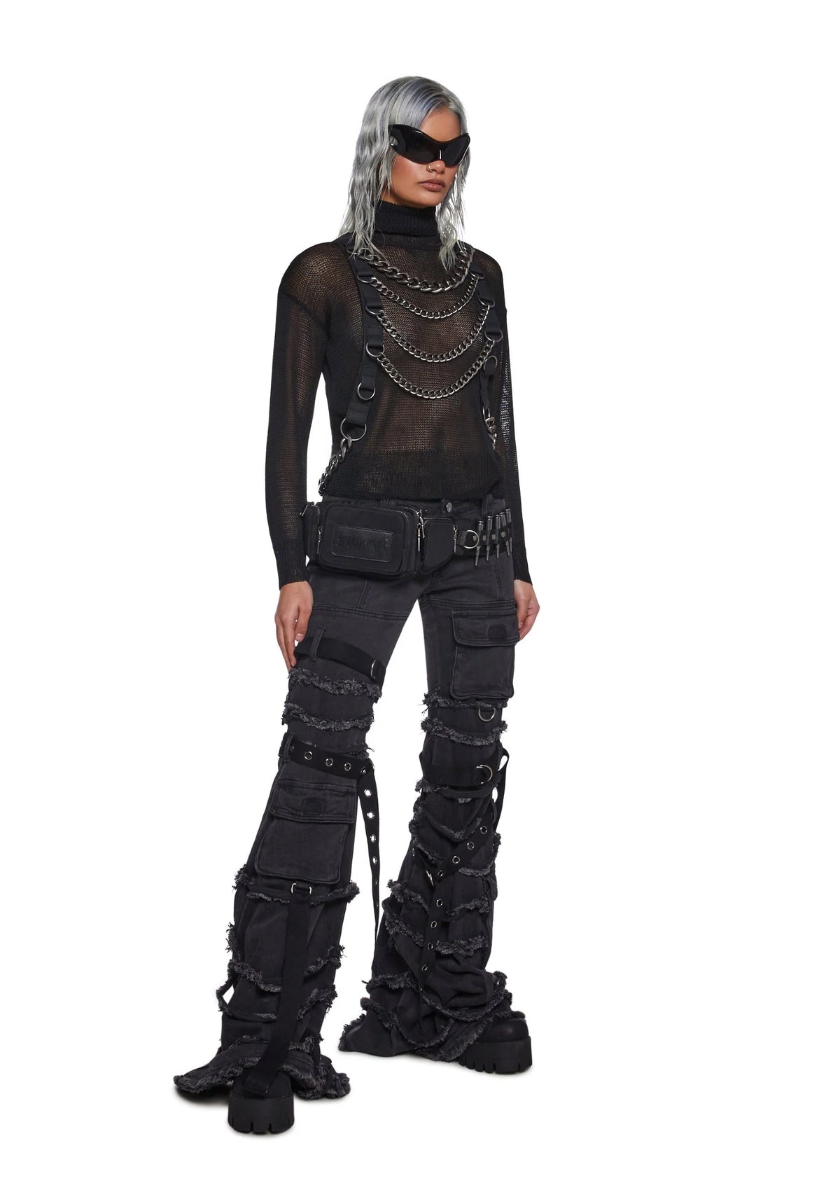 Warp Chain Harness Sweater