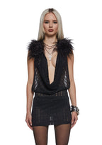 Cheri Halter Dress – Black