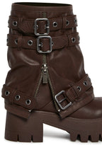 Warp Combat Boots – Brown