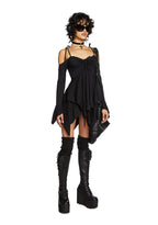 F is For Fairies Handkerchief Dress – Black