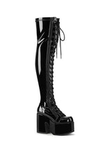 Camel-300 Platform Thigh High Boots