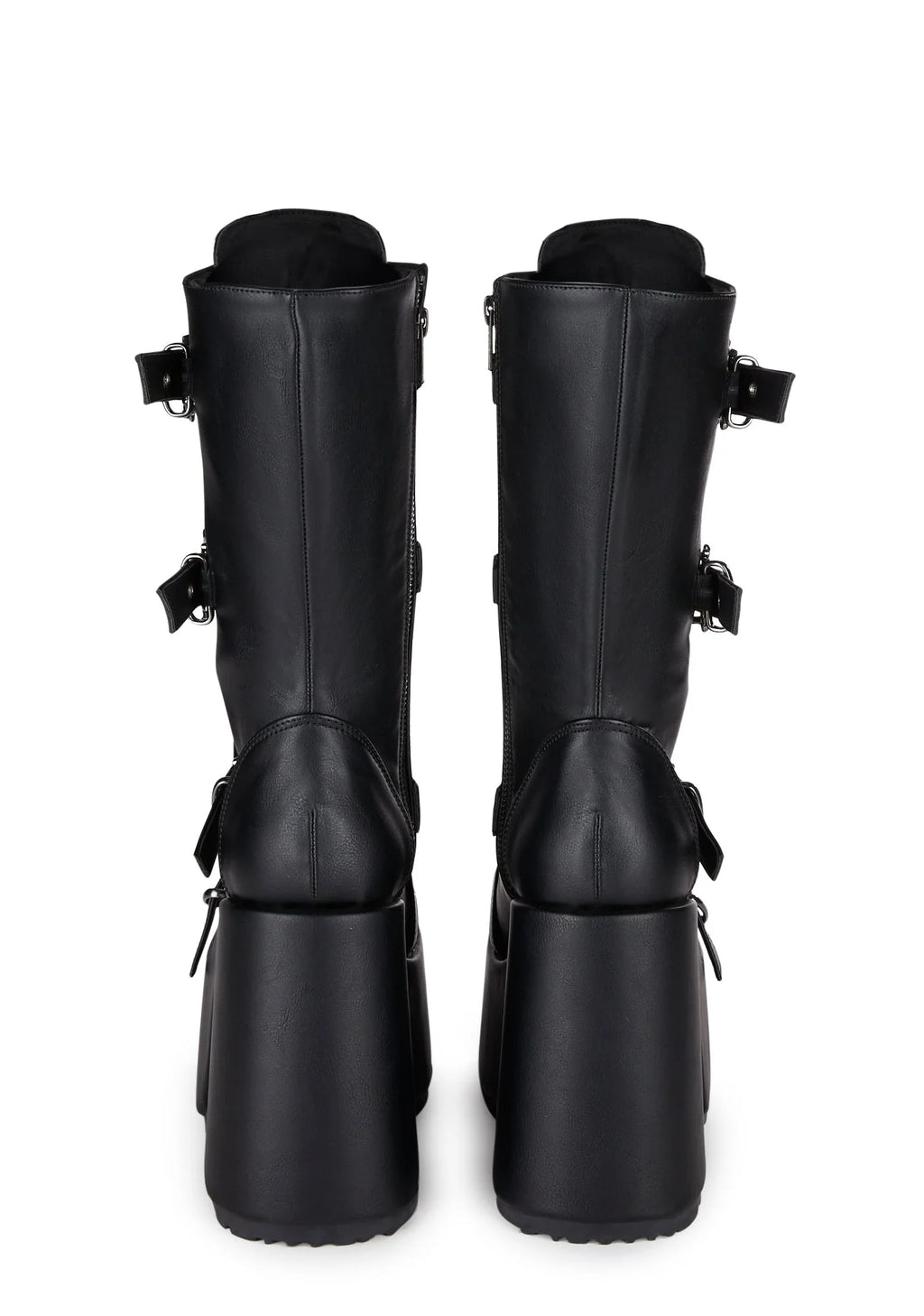 Camel-115 Platform Mid-Calf Boots