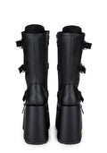 Camel-115 Platform Mid-Calf Boots