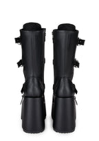Camel-115 Platform Mid-Calf Boots