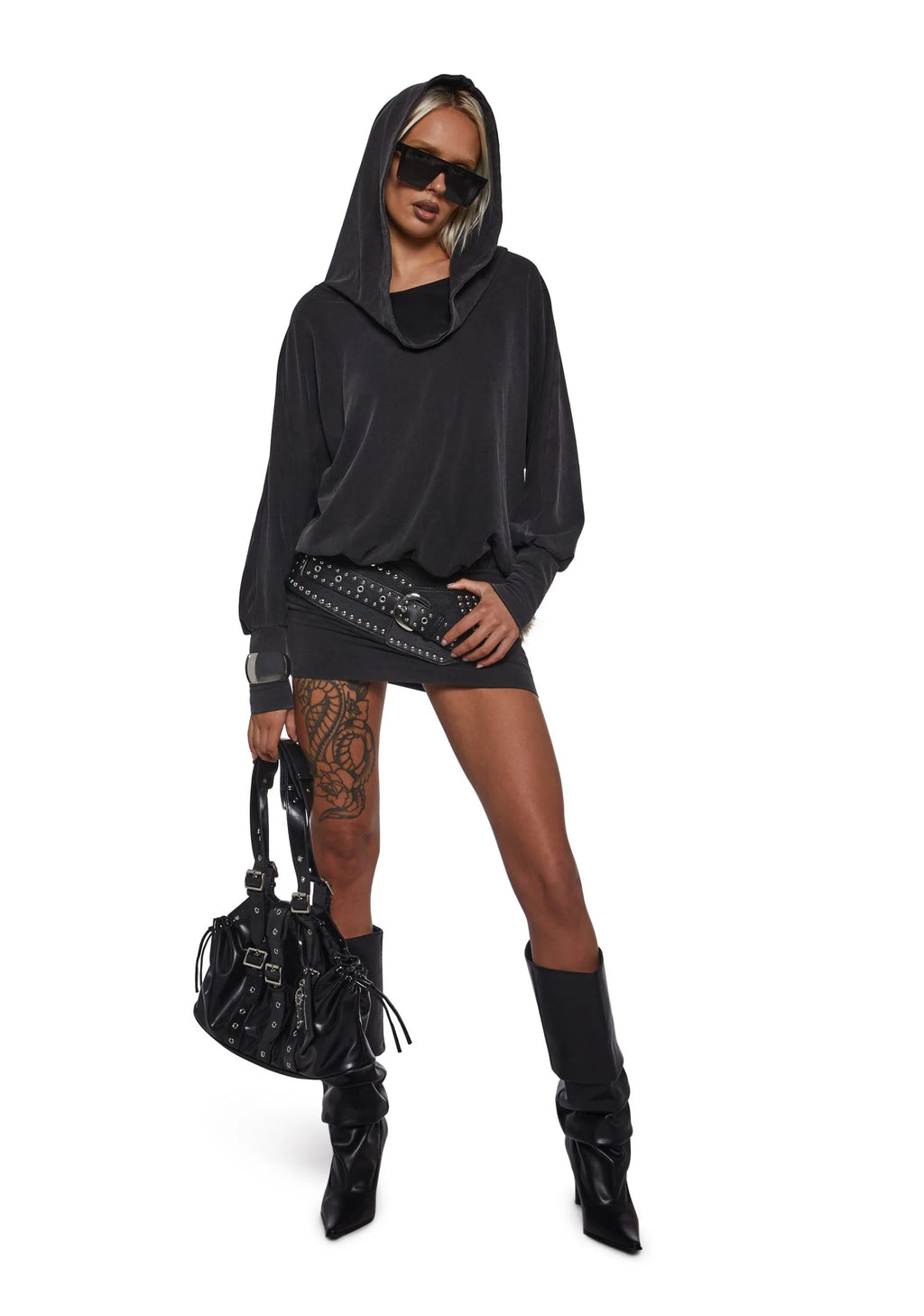 Ego Cowl Banded Mini Dress