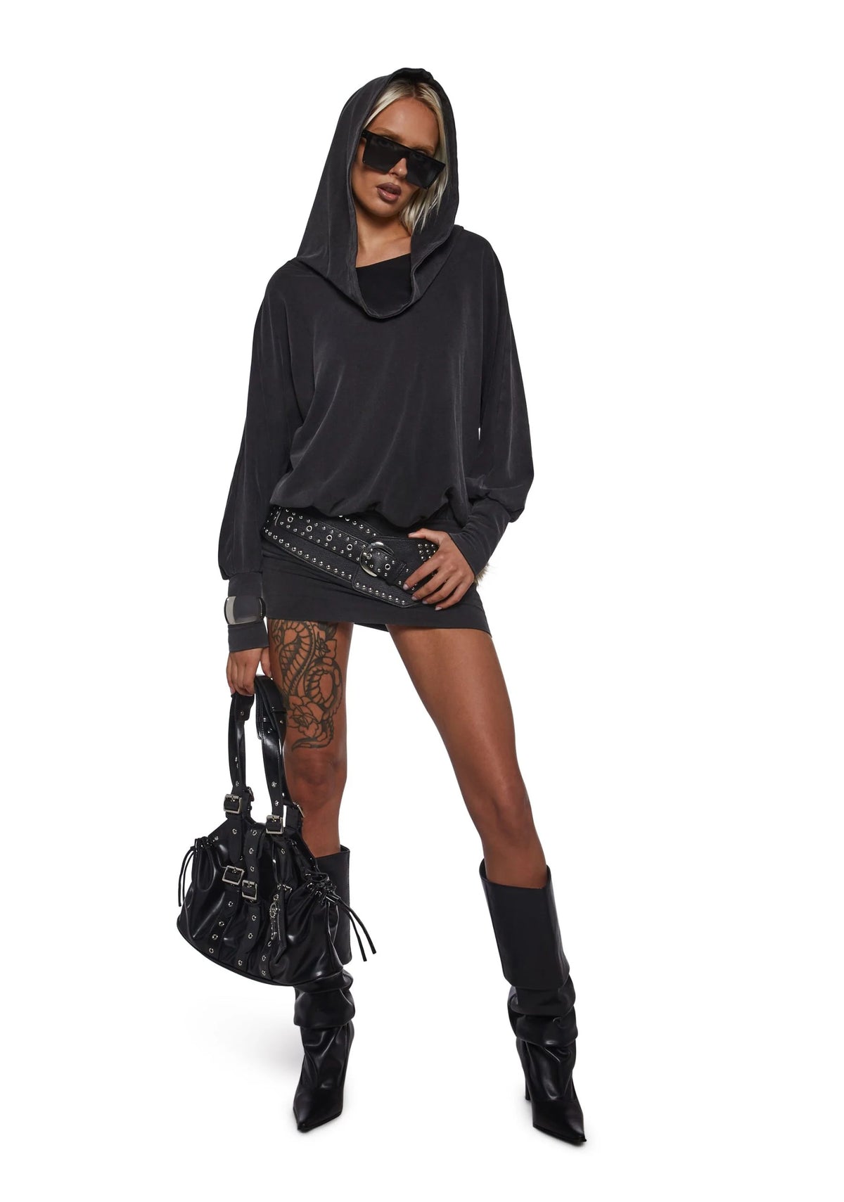 Ego Cowl Banded Mini Dress