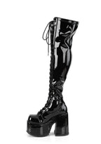 Camel-300 Platform Thigh High Boots