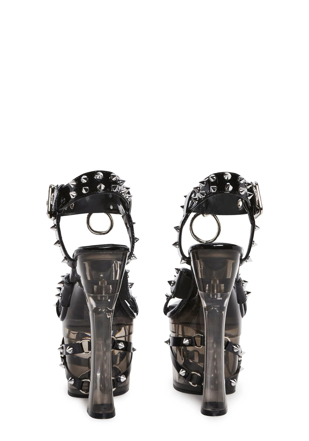 Twisted Darkness Platform Heels – Black