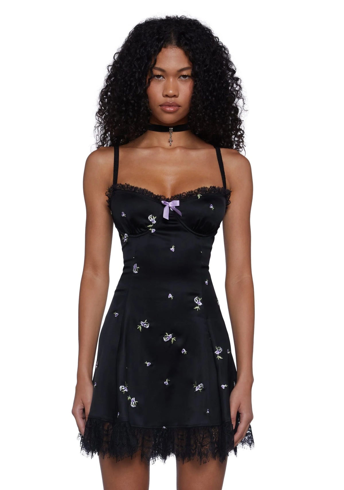 Enchanted Forest Embroidered Floral Dress