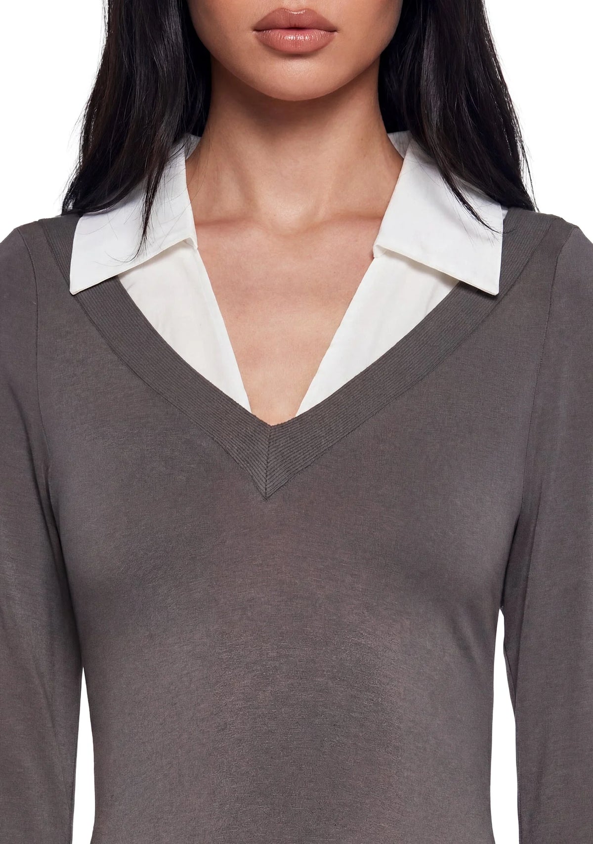 Eleanor Collared Long Sleeve Top