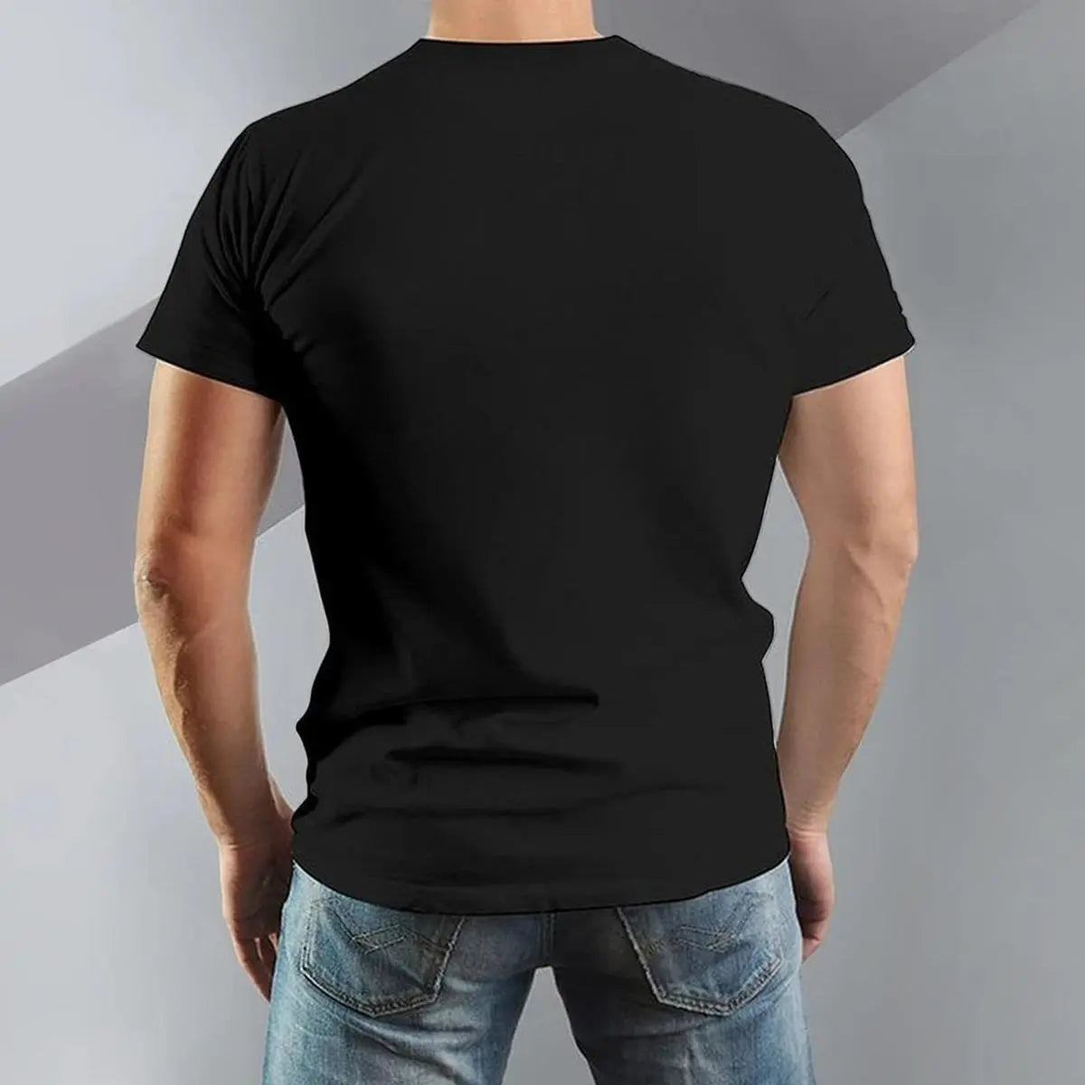 latest modern cotton T-shirt black lion graphic casual versatile breathable comfortable round neck hot selling mens black short sleeve T-shirt