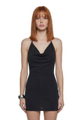 Ego Cowl Knit Mini Dress