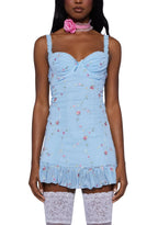 I’m Baby Mini Slip Dress – Light Blue