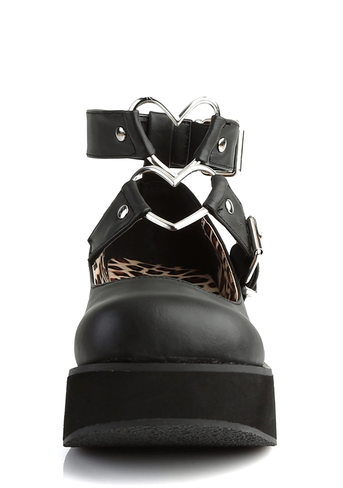 Spirite-02 Platform Mary Janes – Black