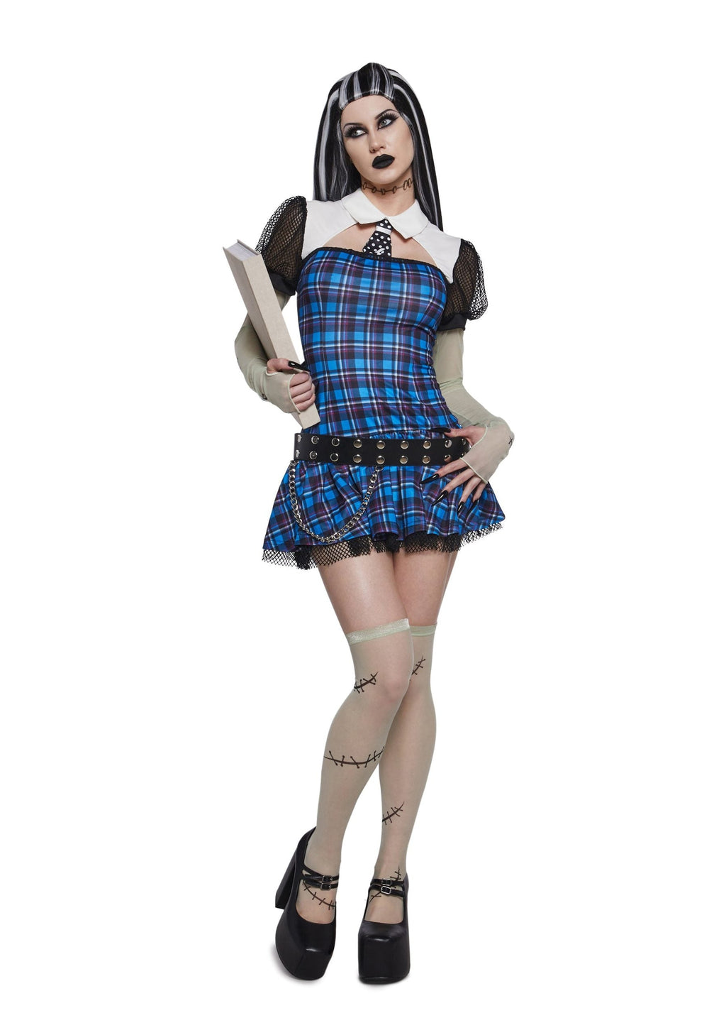 Reanimated Doll Costume And Wig Set