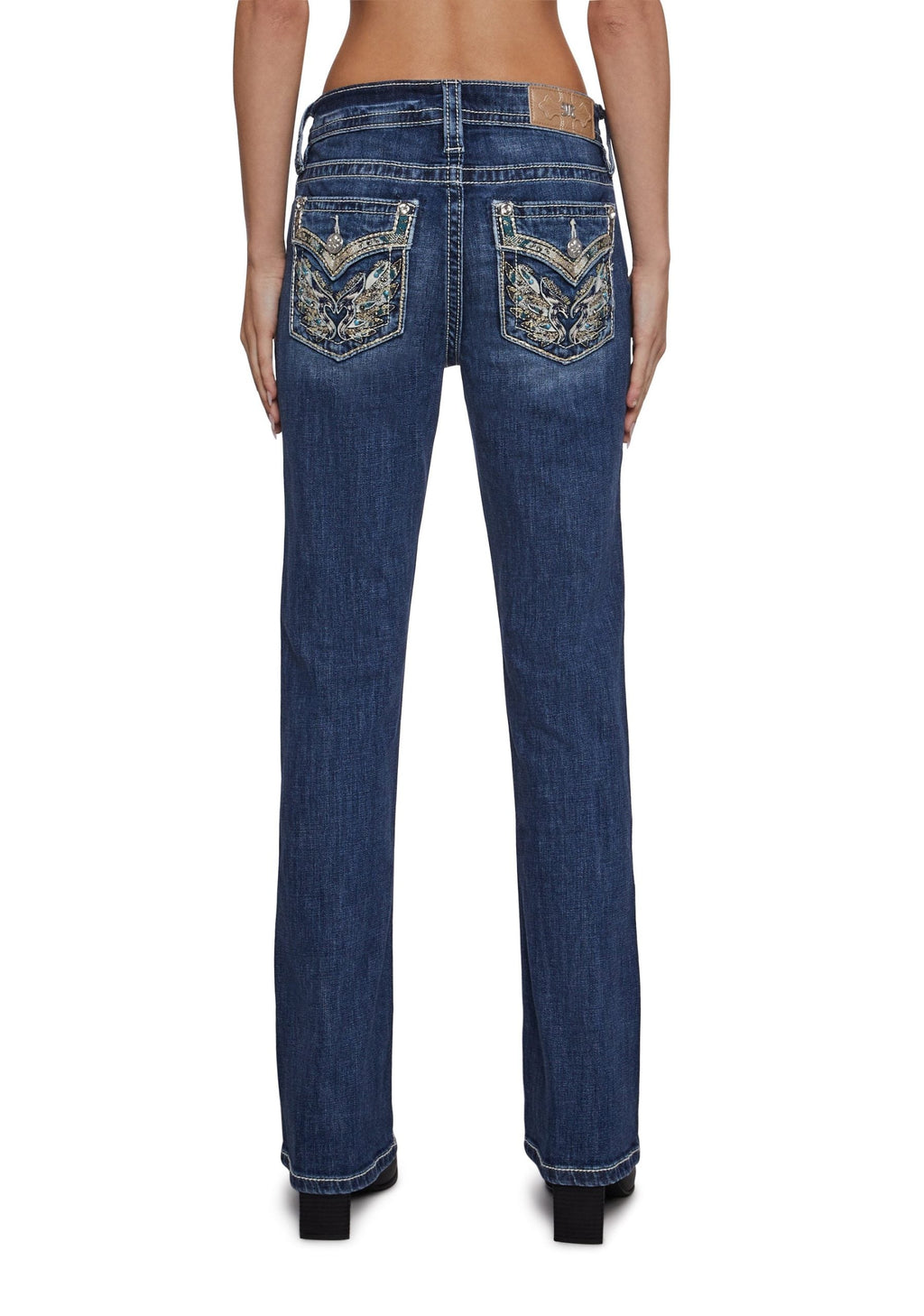 30″ Mid Rise Denim Boot Jeans