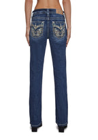30″ Mid Rise Denim Boot Jeans