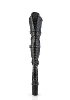 Flamingo-3028 Platform Thigh High Boots-Black