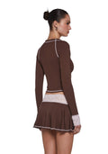 Hallway Season Skirt Set – Brown
