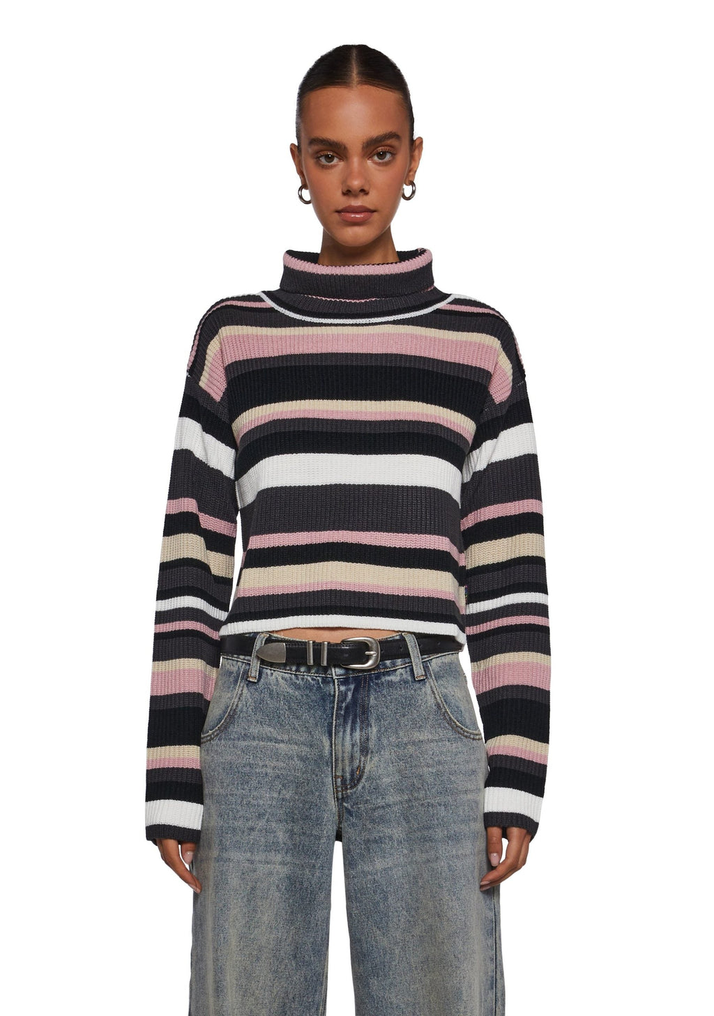 Cool Breeze Turtleneck Sweater – Pink