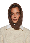 Fall Vibing Knit Hood – Brown