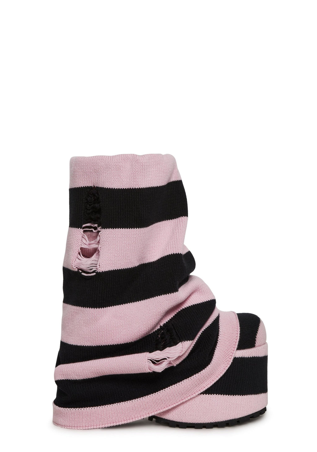 Snuggle Lifestyle Platform Boots – Striped