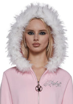 Faux Fur Trimmed Hoodie