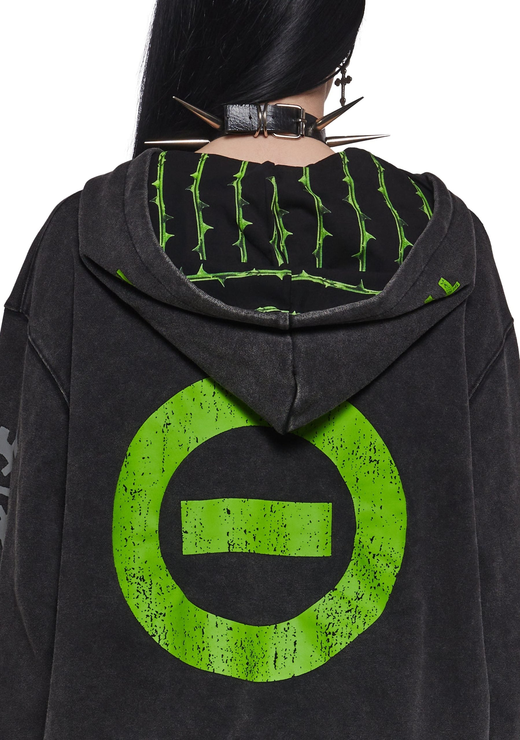Black No.1 Washed Hoodie